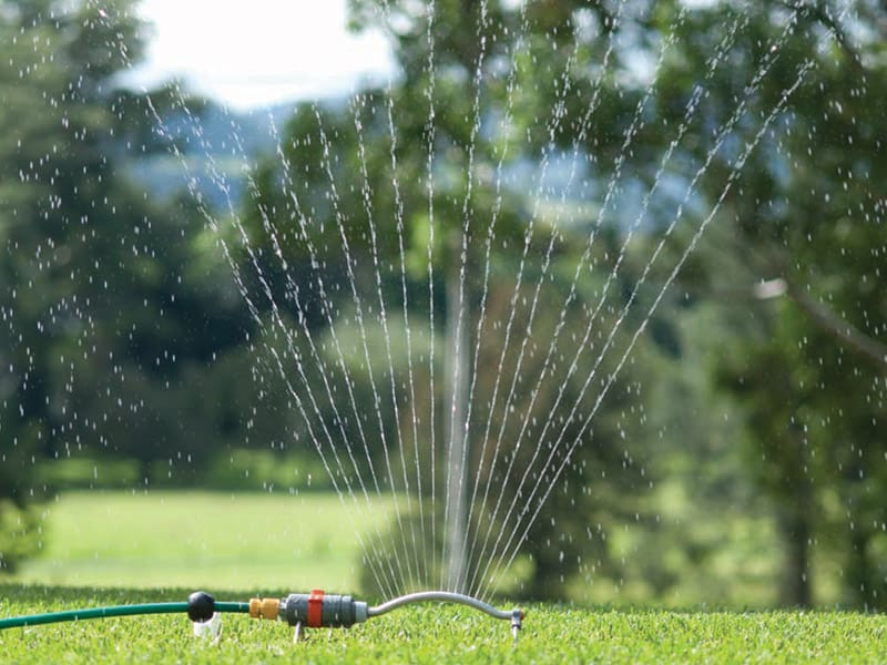 Water care for lawn